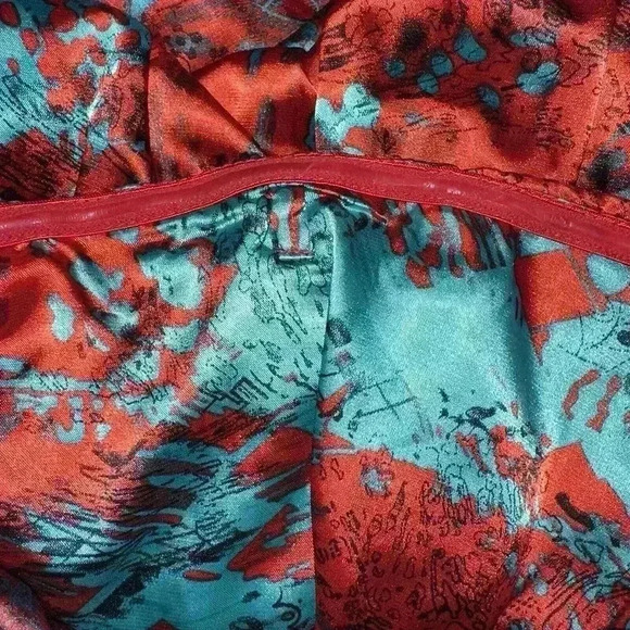 Deja Vu Strapless Formal Style Dress / Red & Blue - Picture 10 of 16